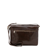 Borsa a tracolla uomo in vera pelle Made in Italy 5544-Tmoro I Fratelli