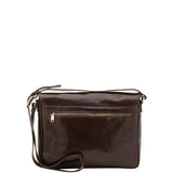 Borsa a tracolla uomo in vera pelle Made in Italy 5544-Tmoro I Fratelli