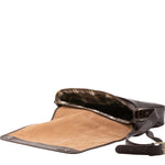 Borsa a tracolla uomo in vera pelle Made in Italy 5544-Tmoro I Fratelli