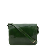 Borsa a tracolla uomo in vera pelle Made in Italy 5544-Verde I Fratelli