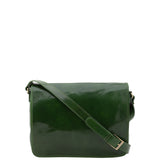 Borsa a tracolla uomo in vera pelle Made in Italy 5544-Verde I Fratelli