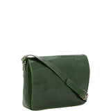 Borsa a tracolla uomo in vera pelle Made in Italy 5544-Verde I Fratelli