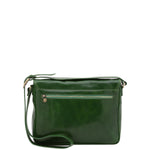 Borsa a tracolla uomo in vera pelle Made in Italy 5544-Verde I Fratelli