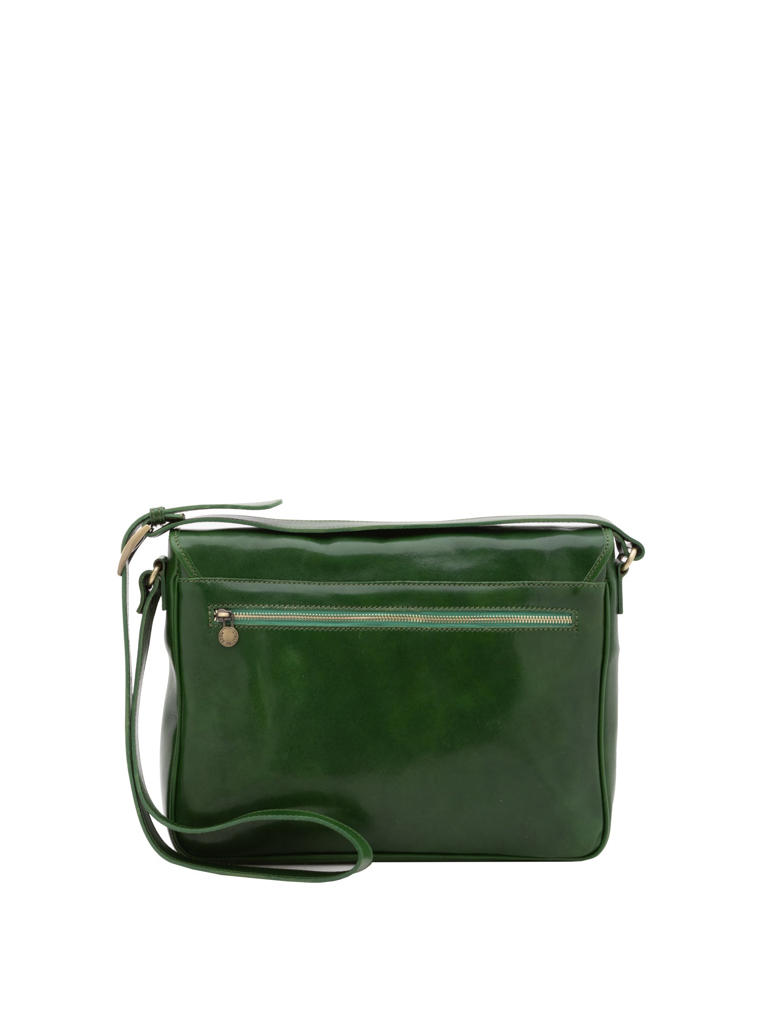 Borsa a tracolla uomo in vera pelle Made in Italy 5544-Verde I Fratelli