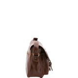 Borsa a tracolla da donna Vera pelle 5545-Marrone I Fratelli
