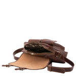 Borsa a tracolla da donna Vera pelle 5545-Marrone I Fratelli