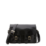 Borsa a tracolla da donna Vera pelle 5545-Nero I Fratelli