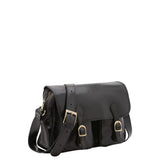 Borsa a tracolla da donna Vera pelle 5545-Nero I Fratelli
