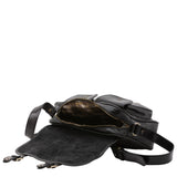 Borsa a tracolla da donna Vera pelle 5545-Nero I Fratelli