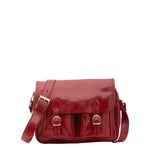 Borsa a tracolla da donna Vera pelle 5545-Rosso I Fratelli