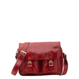 Borsa a tracolla da donna Vera pelle 5545-Rosso I Fratelli