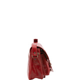Borsa a tracolla da donna Vera pelle 5545-Rosso I Fratelli