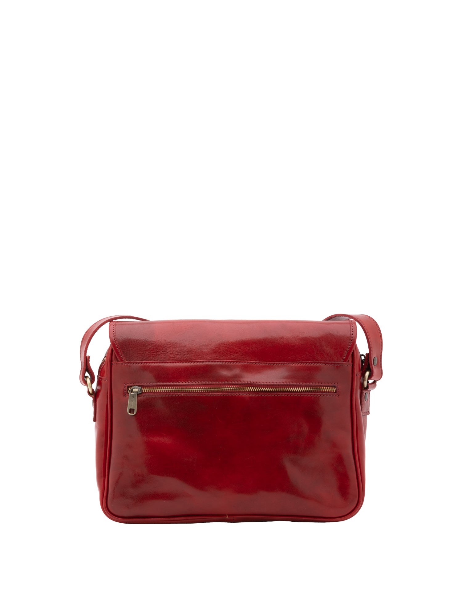 Borsa a tracolla da donna Vera pelle 5545-Rosso I Fratelli
