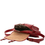 Borsa a tracolla da donna Vera pelle 5545-Rosso I Fratelli
