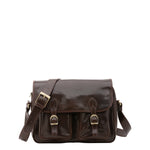 Borsa a tracolla da donna Vera pelle 5545-Tmoro I Fratelli