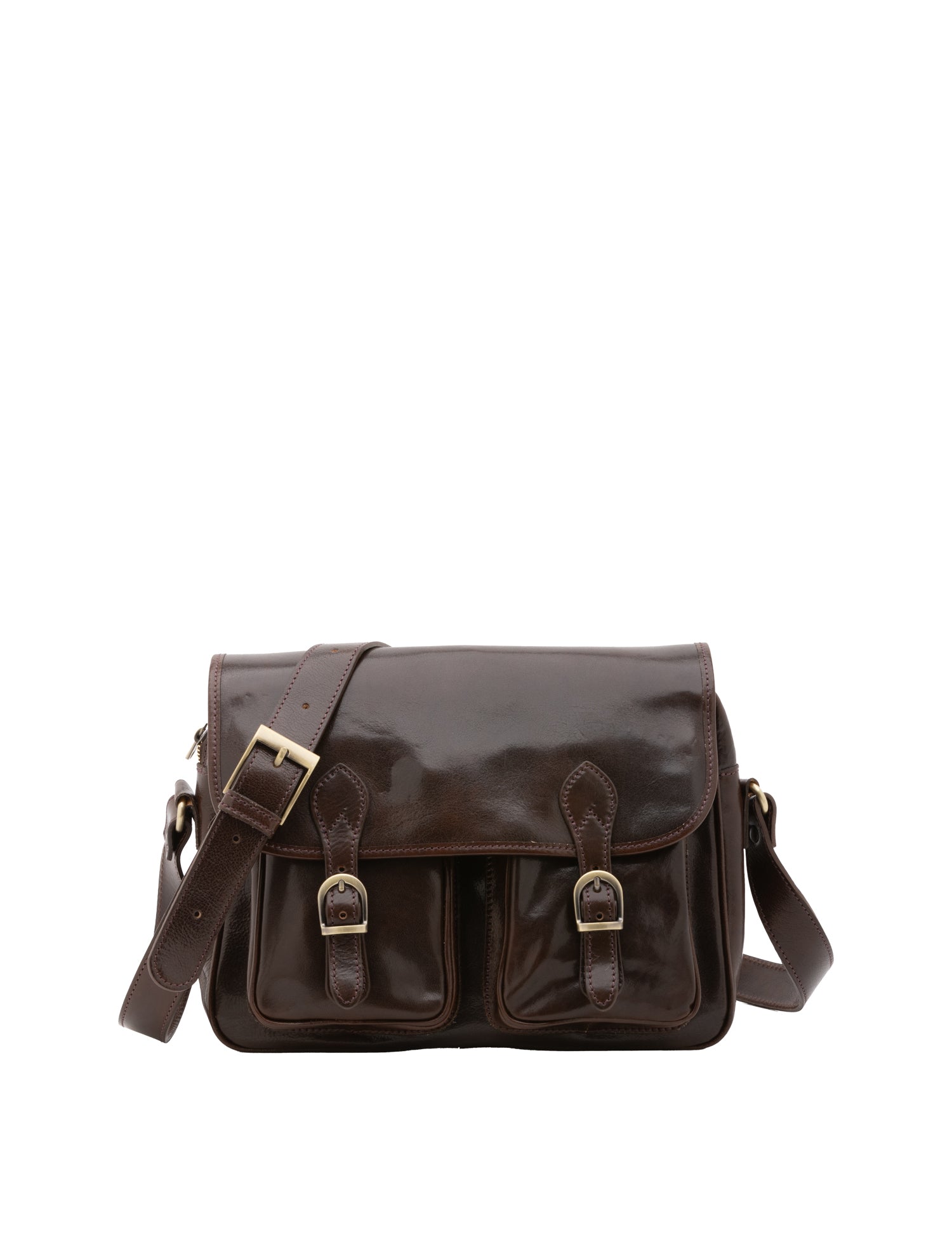 Borsa a tracolla da donna Vera pelle 5545-Tmoro I Fratelli