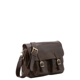 Borsa a tracolla da donna Vera pelle 5545-Tmoro I Fratelli