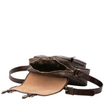 Borsa a tracolla da donna Vera pelle 5545-Tmoro I Fratelli