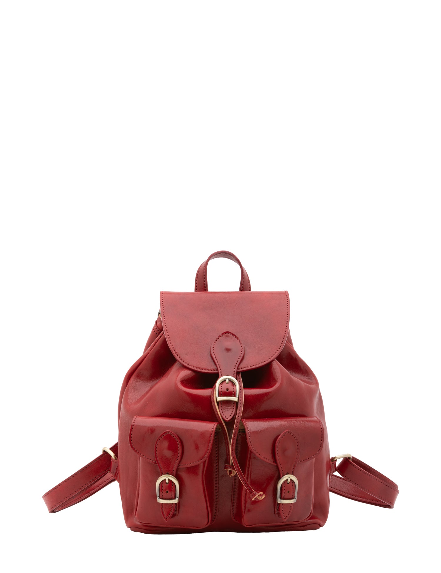 Borsa a spalla da donna Vera pelle 5546-Rosso I Fratelli