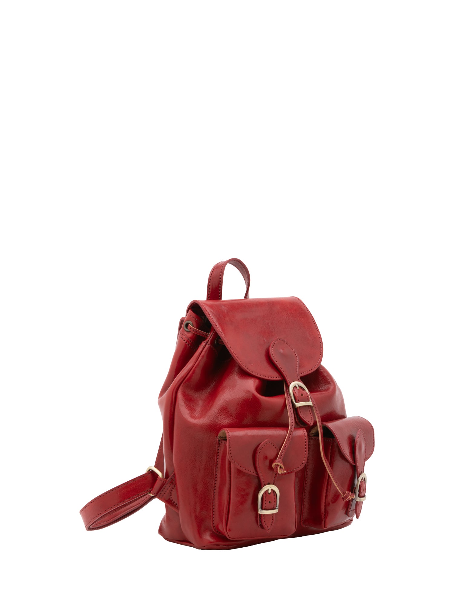 Borsa a spalla da donna Vera pelle 5546-Rosso I Fratelli