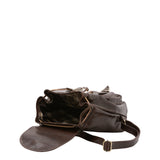 Sac à bandoulière pour femme en cuir véritable, fabriqué en Italie, dimensions : 32 x 26 x 13 cm