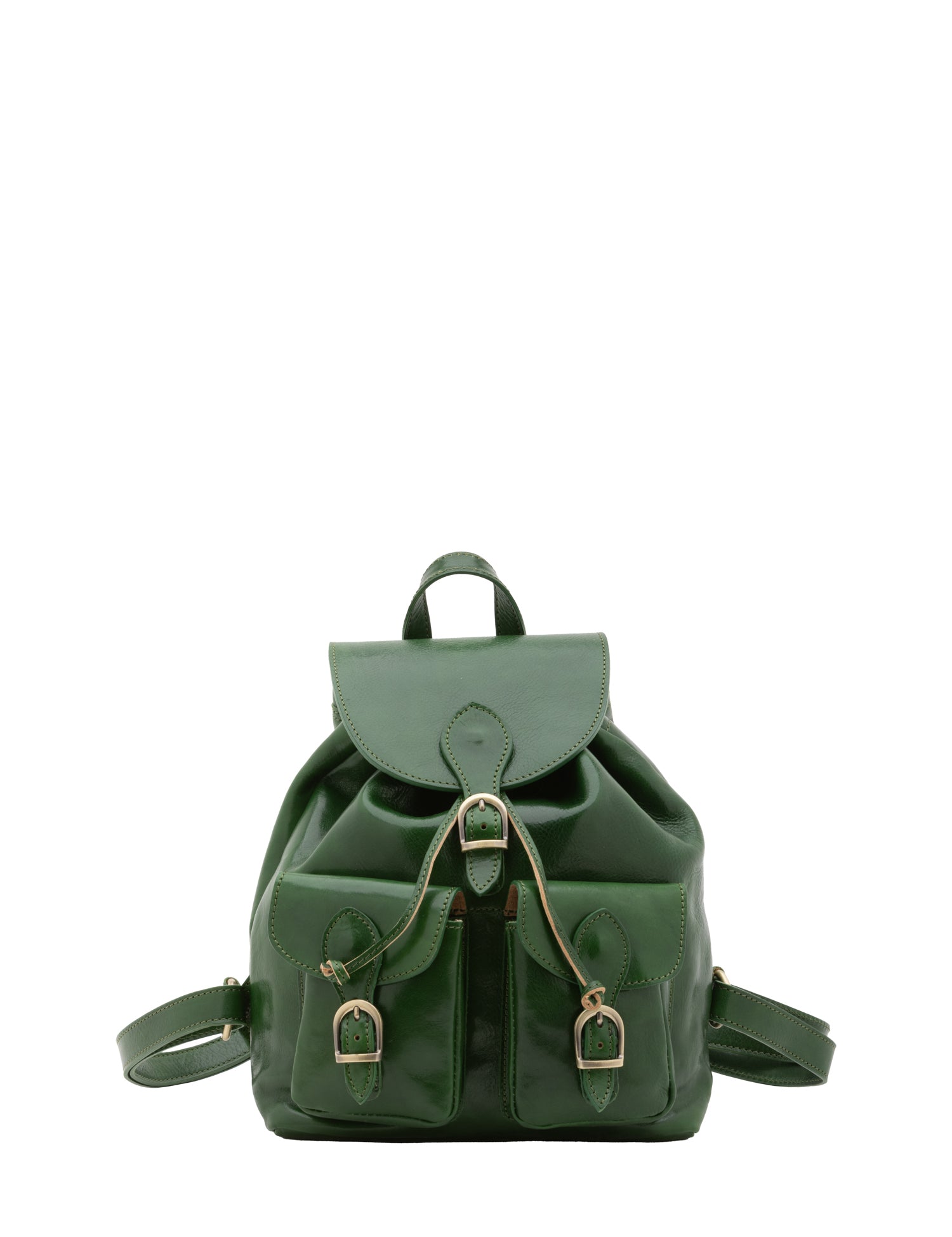 Borsa a spalla da donna Vera pelle 5546-Verde I Fratelli
