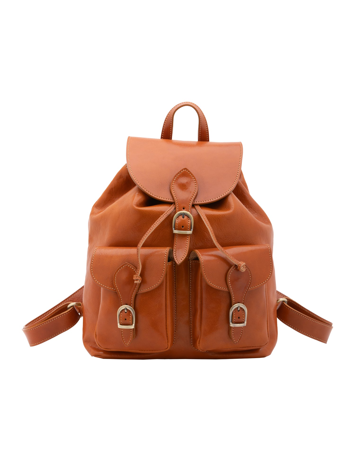 Borsa a spalla da donna Vera pelle 5547-Cognac I Fratelli