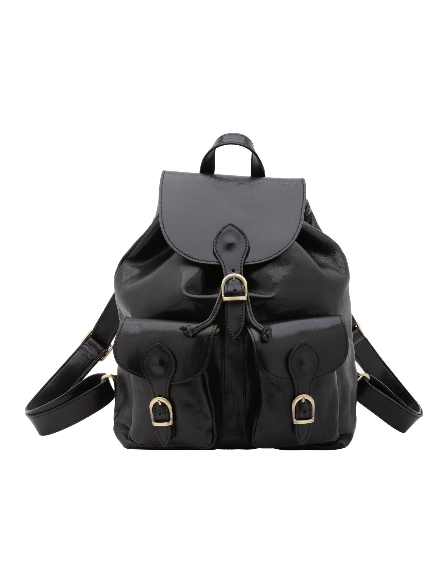 Borsa a spalla da donna Vera pelle 5547-Nero I Fratelli