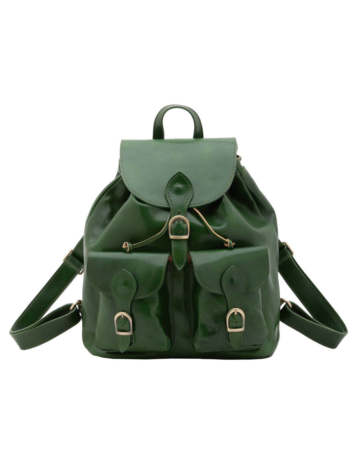 Borsa a spalla da donna Vera pelle 5547-Verde I Fratelli