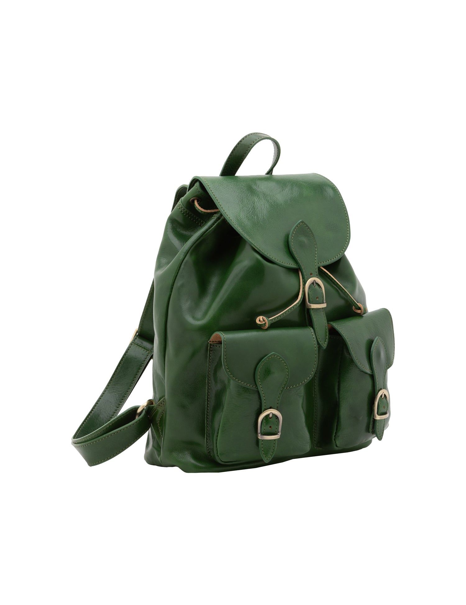 Borsa a spalla da donna Vera pelle 5547-Verde I Fratelli