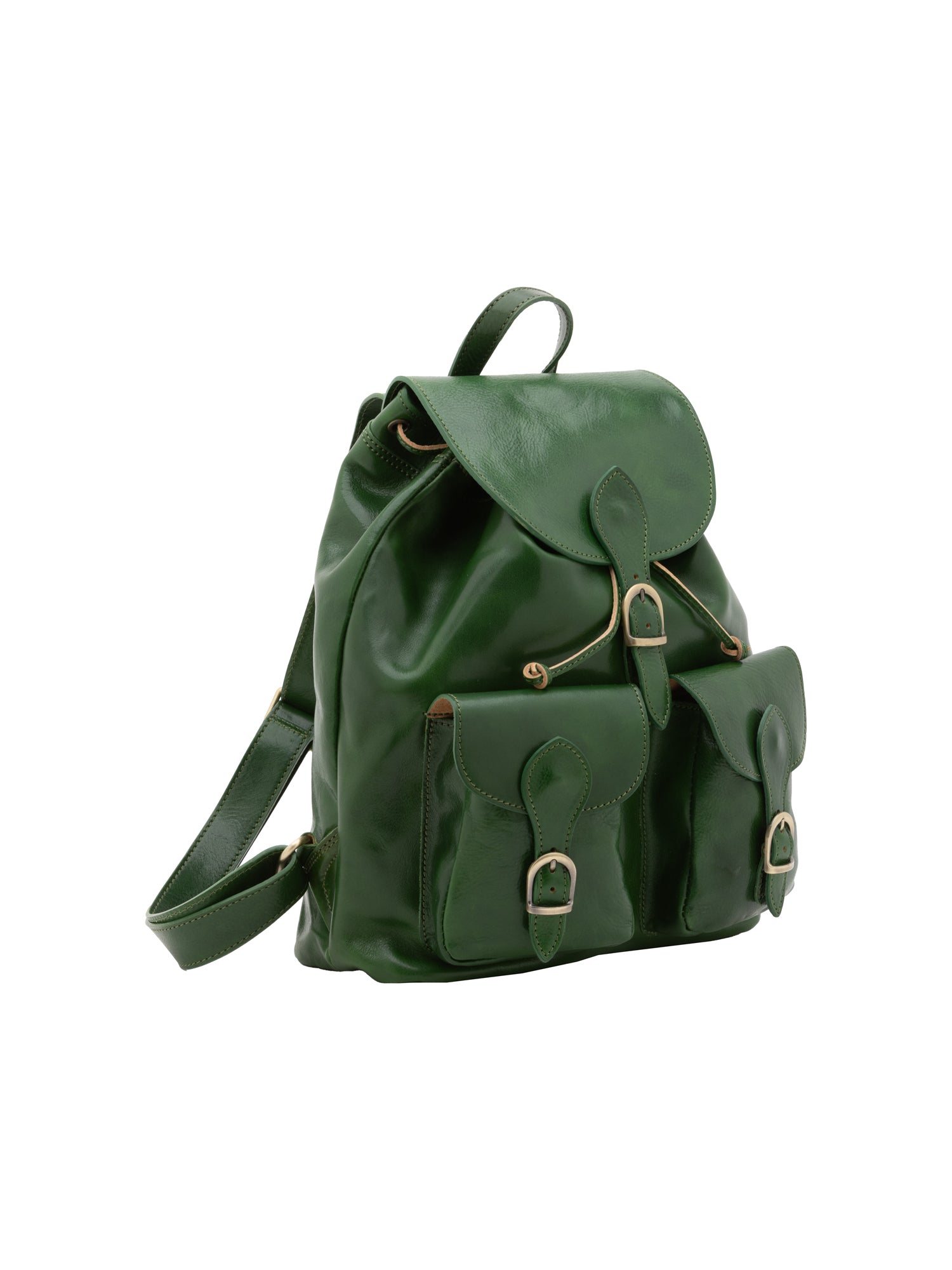 Borsa a spalla da donna Vera pelle 5547-Verde I Fratelli