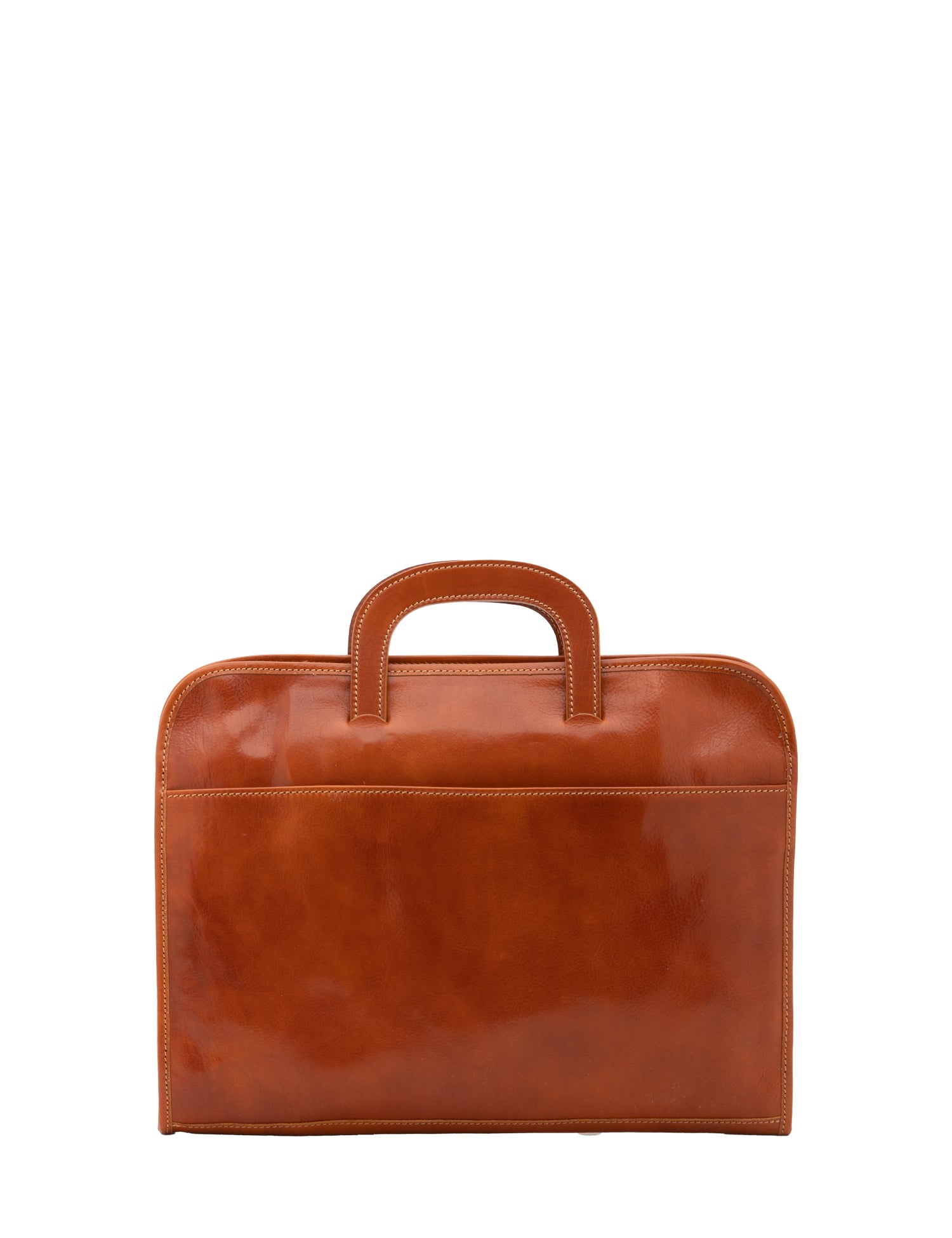 Borsa da lavoro uomo in vera pelle 100% Made in Italy 5549-Cognac I Fratelli