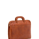 Borsa da lavoro uomo in vera pelle 100% Made in Italy 5549-Cognac I Fratelli