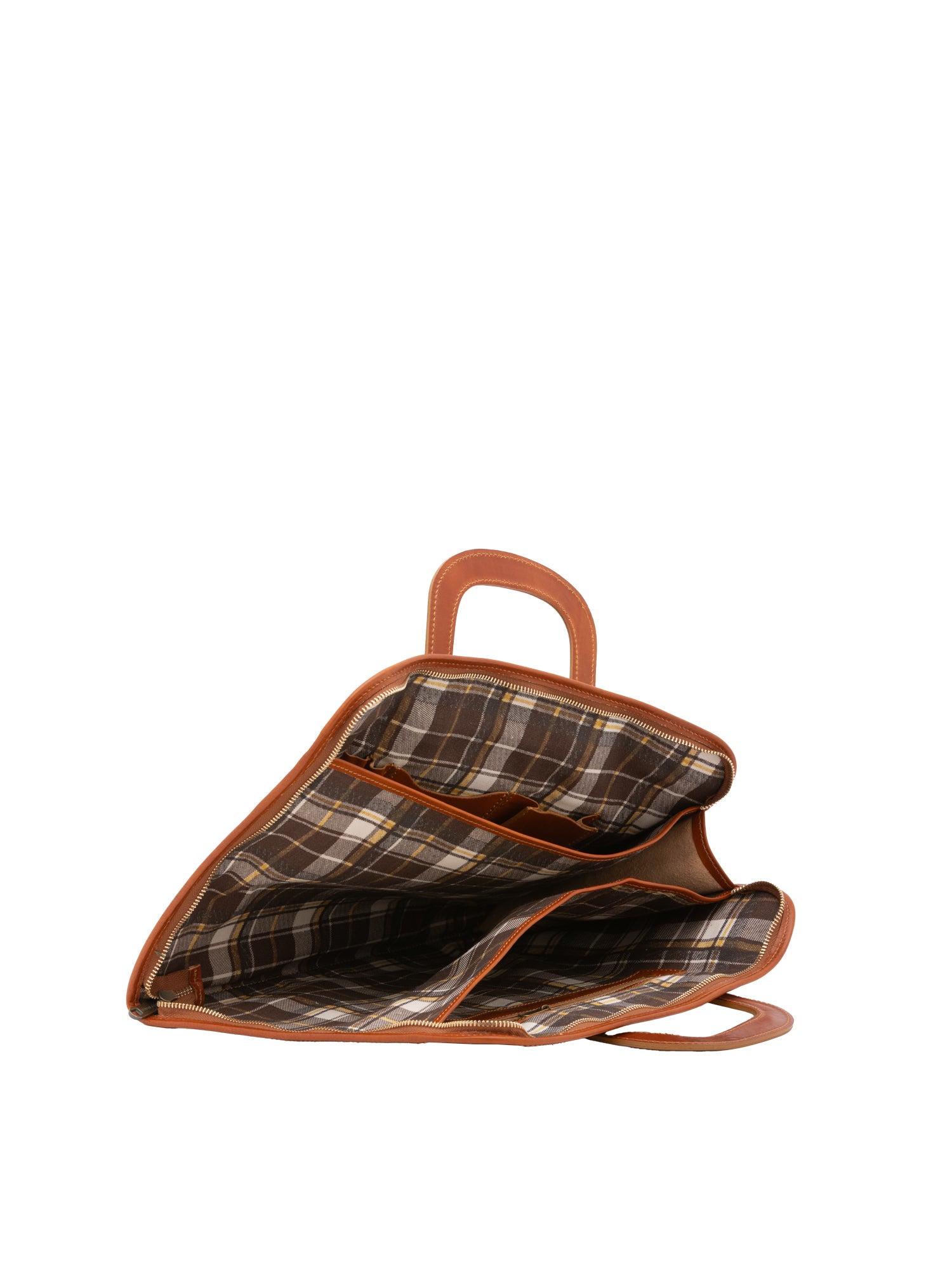 Borsa da lavoro uomo in vera pelle 100% Made in Italy 5549-Cognac I Fratelli