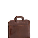 Borsa da lavoro uomo in vera pelle 100% Made in Italy 5549-Marrone I Fratelli