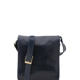 Borsa a tracolla uomo in vera pelle Made in Italy 5550-Blu I Fratelli