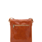 Borsa a tracolla uomo in vera pelle Made in Italy 5550-Cognac I Fratelli
