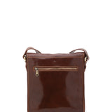 Borsa a tracolla uomo in vera pelle Made in Italy 5550-Marrone I Fratelli