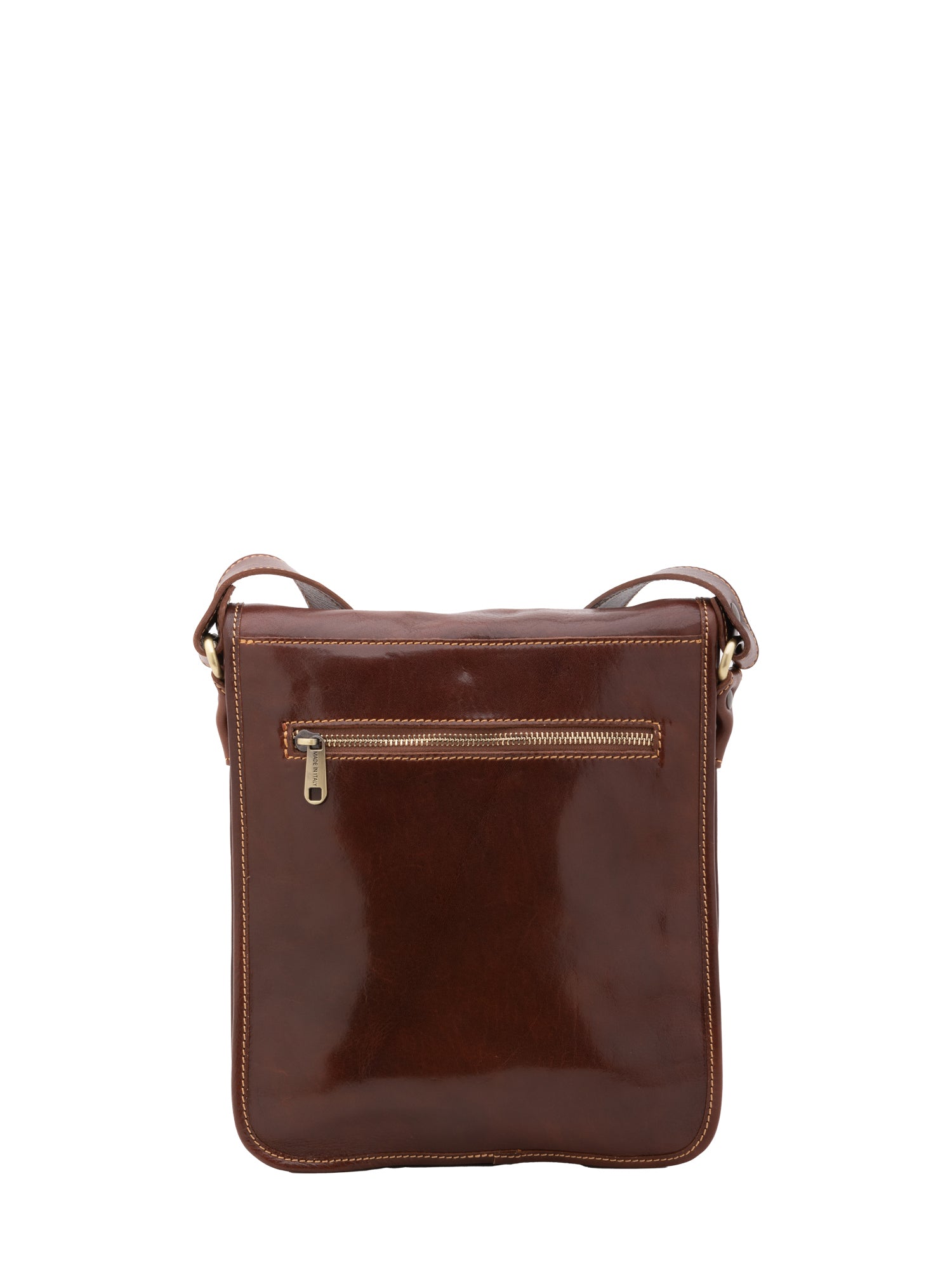 Borsa a tracolla uomo in vera pelle Made in Italy 5550-Marrone I Fratelli