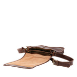 Borsa a tracolla uomo in vera pelle Made in Italy 5550-Marrone I Fratelli