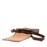 Borsa a tracolla uomo in vera pelle Made in Italy 5550-Marrone I Fratelli