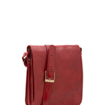 Borsa a tracolla uomo in vera pelle Made in Italy 5550-Rosso I Fratelli