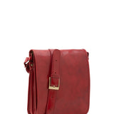 Borsa a tracolla uomo in vera pelle Made in Italy 5550-Rosso I Fratelli