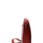 Borsa a tracolla uomo in vera pelle Made in Italy 5550-Rosso I Fratelli
