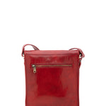 Borsa a tracolla uomo in vera pelle Made in Italy 5550-Rosso I Fratelli