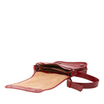 Borsa a tracolla uomo in vera pelle Made in Italy 5550-Rosso I Fratelli