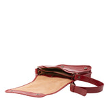 Borsa a tracolla uomo in vera pelle Made in Italy 5550-Rosso I Fratelli