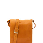 Borsa a tracolla uomo in vera pelle Made in Italy 5550-Senape I Fratelli
