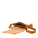 Borsa a tracolla uomo in vera pelle Made in Italy 5550-Senape I Fratelli