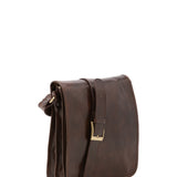 Borsa a tracolla uomo in vera pelle Made in Italy 5550-Tmoro I Fratelli